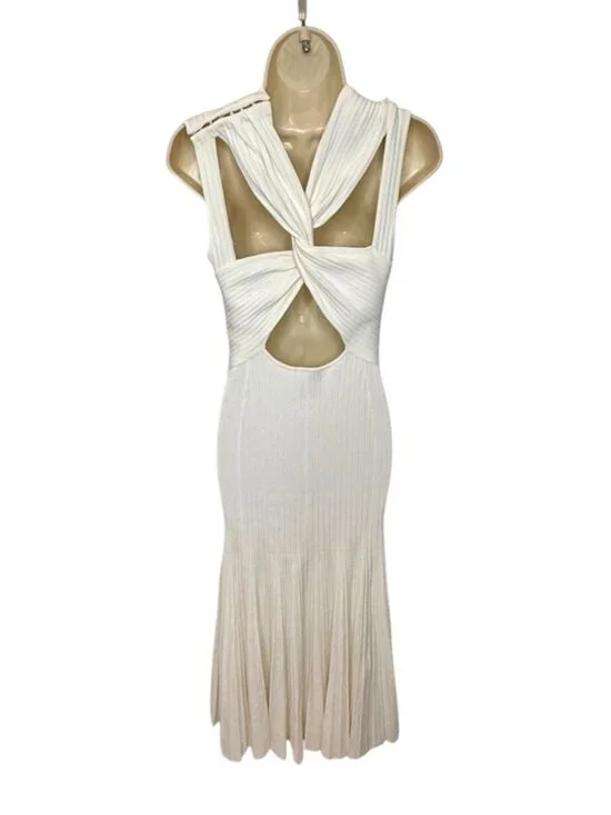 Aknvas Ingrid Midi Dress White NWOT - Size S - Picture 4 of 11